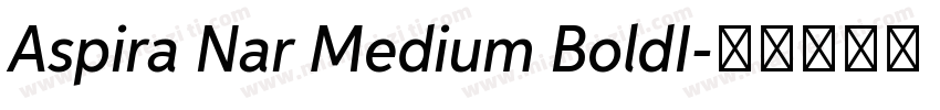 Aspira Nar Medium BoldI字体转换